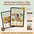 Healthy Bites | 200 Nutritious Recipes + Daily Meal Plan for 6-12 Month Baby