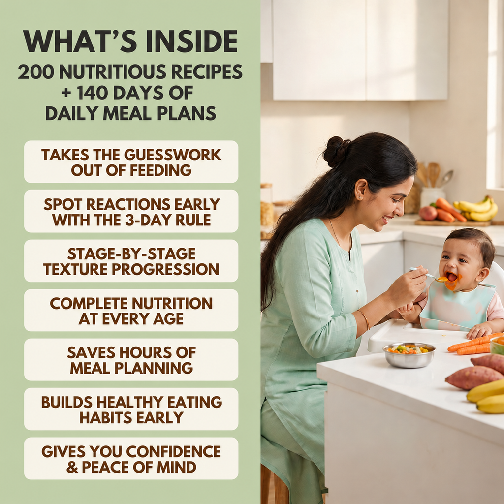 Healthy Bites | 200 Nutritious Recipes + Daily Meal Plan for 6-12 Month Baby