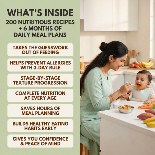 Healthy Bites | 200 Nutritious Recipes + Daily Meal Plan for 6-12 Month Baby