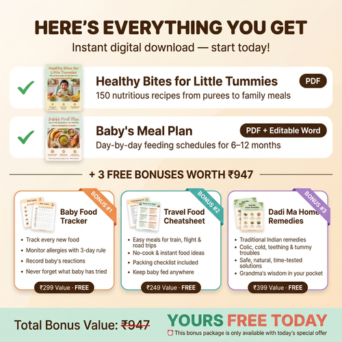 Healthy Bites | 150 Nutritious Recipes + Daily Meal Plan for 6-12 Month Baby
