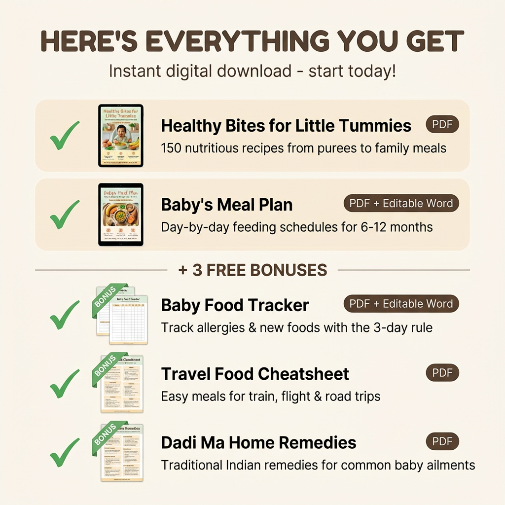 Healthy Bites | 150 Nutritious Recipes + Daily Meal Plan for 6-12 Month Baby