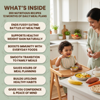 Happy Bites | 200 Nutritious Recipes + Daily Meal Plan for 1-2 Year Old Toddlers