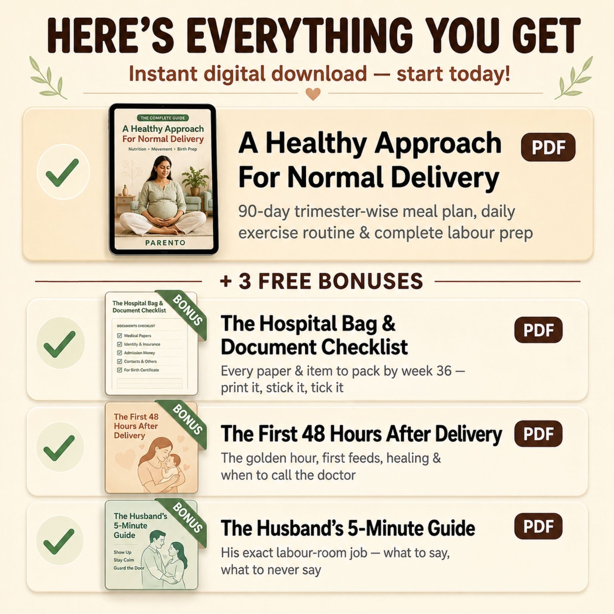 A Healthy Approach for Normal Delivery